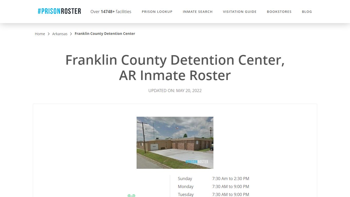 Franklin County Detention Center, AR Inmate Roster - Prisonroster
